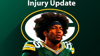 Green Bay Packers Kingsley Enagbares Injury Update [upl. by Brout]