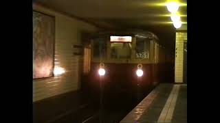 Berliner SBahn im NordSüdTunnel Oranienburger Straße mit BR475  BR476  BR480 im Jahre 1996 [upl. by Nitsuj]