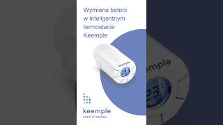 Wymiana baterii w inteligentnym termostacie Keemple 🔋 inteligentnydom smarthome dladomu [upl. by Nodroj632]