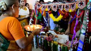 Shobhane song during the Naming and Cradle ceremony of my daughter Ananya [upl. by Natan]