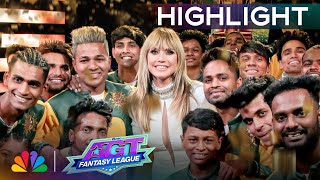 Golden Buzzer Heidi Klum TAKES VUnbeatable  SemiFinals  AGT Fantasy League 2024 [upl. by Stag175]