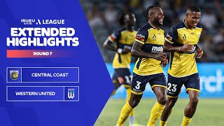 Central Coast v Western United FC  Extended Highlights  Isuzu UTE ALeague 202324  Round 07 [upl. by Grodin203]