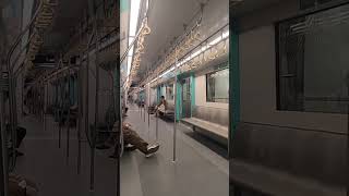 Aqualine 3 metro aqualine undergroundmetro mumbaimetro metro youtubeshorts [upl. by Martin]