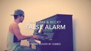 Matoma amp Becky Hill  False Alarm Piano Cover [upl. by Yentnuoc]