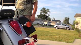 quot07 Honda Shadow Aero Exhaust Mod [upl. by Gnagflow]