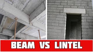 Difference Between Beam and Lintel  Full Details in Hindi  Beam Vs Lintel  House Construction [upl. by Augie]