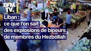 Liban ce que lon sait des explosions simultanées de bipeurs de membres du Hezbollah [upl. by Larual]