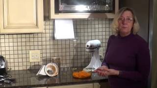 Kitchenaid Slice and Shred Attachment for the Mixer  review and instructions [upl. by Nahsad]