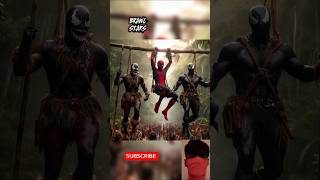 Spider Man Deadpool And Venoms Amazon Journey  caught by tribal people shorts spiderman marvel [upl. by Esinned]