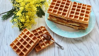 Recette Gaufres faciles  Easy Waffles Recipe [upl. by Yelyr601]