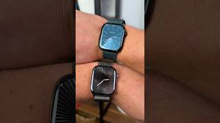 New Apple Watch Series 10 in Titanium and Jet Black Aluminum Which watch you like better [upl. by Medin]