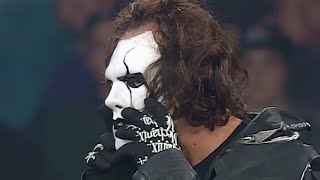 Sting takes off his Sting mask [upl. by Kuth]