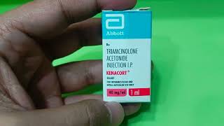 Triamcinolone Acetonide Injection Uses Side Effects In Hindi  Kenacort Injection 40 mgml In Hindi [upl. by Snah429]