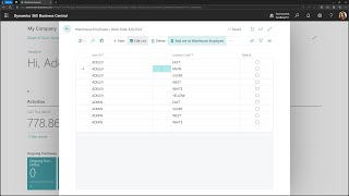 Business Central short video Quickly add the current user as Warehouse Employee [upl. by Melleta]