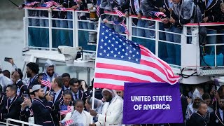 Team USAs 2024 Paris Olympics Opening Ceremony highlights [upl. by Gnot]