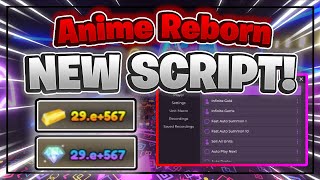 Anime Reborn Script GUI  Hack  INFINITE GOLD  DUPE  AUTOFARM  PASTEBIN 2024 [upl. by Aleahc]