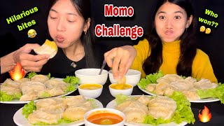 MOMODUMPLINGS CHALLENGE🔥🔥Hilarious Bites😂😂 GUESS WHO WON🤔🤔 challenge after so long [upl. by Layor]