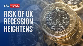 UK economy at risk of recession official figures reveal [upl. by Inaffets]