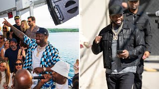 50 Cents Hamptons Memorial Day Bash A StarStudded Spectacle [upl. by Nirehtac545]