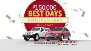 Graton Resort amp Casino  Best Days Anniversary Giveaway [upl. by Nevets]