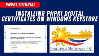 INSTALLING PNPKI DIGITAL CERTIFICATES ON WINDOWS KEYSTORE [upl. by Aninotna590]