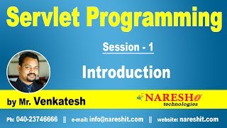 Servlet Tutorial  Introduction to Servlets  Servlet Programming Part1  by MrVenkatesh [upl. by Maxfield]