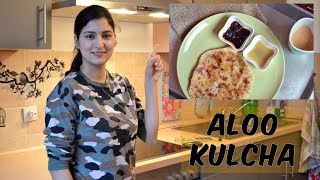 INDISCHES BROT  Aloo Kulcha  Indisch Kochen [upl. by Okomom386]