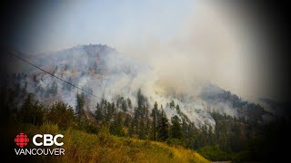 Keremeos Creek wildfire grows [upl. by Eihpos]