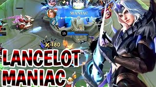 LANCELOT MANIAC  MOBILE LEGENDS [upl. by Asiaj868]