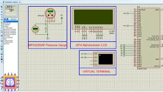 STM32 ADC amp MPX4250AP Pressure Sensor with UART and LCD Interface [upl. by Misha]