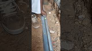 proper slope for drainage pipeline  plumbing works 110mm upvc pipe [upl. by Laoj]