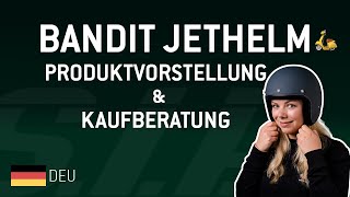 Helm BANDIT Jethelm 🛵  Produktvorstellung amp Kaufberatung deutsch [upl. by Dosia]