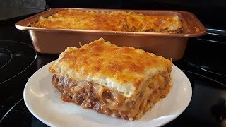 Lasaña de Carne y Queso En Salsa Bechamel Riquísima y fácil Mis Recetas Deliciosas lasañadecarne [upl. by Leunamesoj]