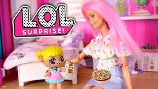 Barbie LOL Goldie Family Morning Routine for Weekend Game Day [upl. by Nnyleak690]