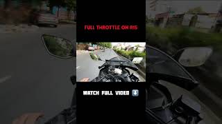 Full throttle on r15 v3 r15v3motovlog speed [upl. by Kcirdnekel639]