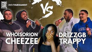 🥶🤢 WhoisOrion amp Cheezee VS DrizzGB amp Trappy  PenGame Rap Battle Reaction [upl. by Ahsinrad723]