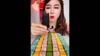 Asmr eating dark chocolate ice cream Crispy delicious short video [upl. by Haym945]