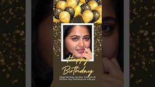 HappyBirthdayAnushka hbdanushka hbd hbdsweety love anushkashetty maniya44 godblessyou short [upl. by Vanhomrigh]