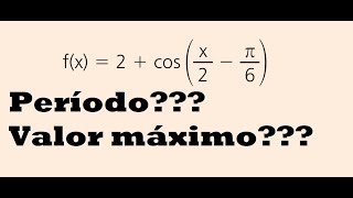 F Trigonométrica  Período e Valor MáximoMínimo [upl. by Ethben]