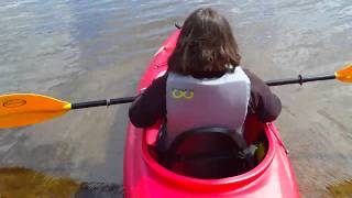 Mrs Wayman Testing The Flex Vertex Kayak [upl. by Drwde]