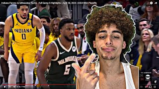 Tyrese Haliburton Is NOT A ALLSTAR Pacers Vs Bucks Game 5 REACTION  April 30th 2024 [upl. by Eul]