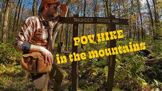 POV Hike To Thunder Rocks  Allegany State Park NY  Peak Fall Foliage [upl. by Shultz308]