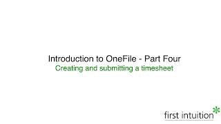 Introduction to OneFile  part four [upl. by Atteuqcaj]