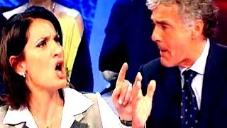 Borsettate tra la 5 stelle Carla Ruocco e Massimo Giletti [upl. by Gemperle654]