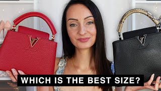 Mini vs BB Louis Vuitton Capucines Bag Size Comparison 🔥 What Fits Inside Mod Shots [upl. by Godden]