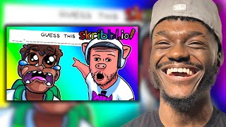 Skribblio Funny Moments  My Custom Word List of Doom Reaction [upl. by Richie]