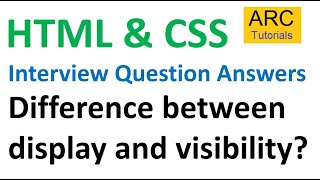 HTML CSS Interview Questions and Answers  1  html css interview questions freshers [upl. by Silsbye]