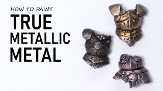 TMM  How to Paint 3 Types of TRUE Metallic Metal FAST [upl. by Nalda]