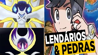 Pokémon Sun e Moon  Conheça os Lendários e as Pedras Misteriosas [upl. by Larimor961]