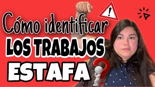 TRABAJOS ESTAFA EN LOS ESTADOS UNIDOS  que es y como identificar un trabajo estafa [upl. by Aiek317]